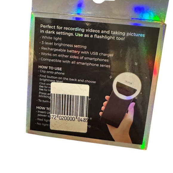 5/$25 New in box Nicka K Selfie Light - Picture 2 of 4